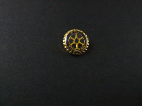 Rotary International ( doel  het samenbrengen van beroepsleiders en leiders uit de zakenwereld die humanitaire diensten verlenen) logo